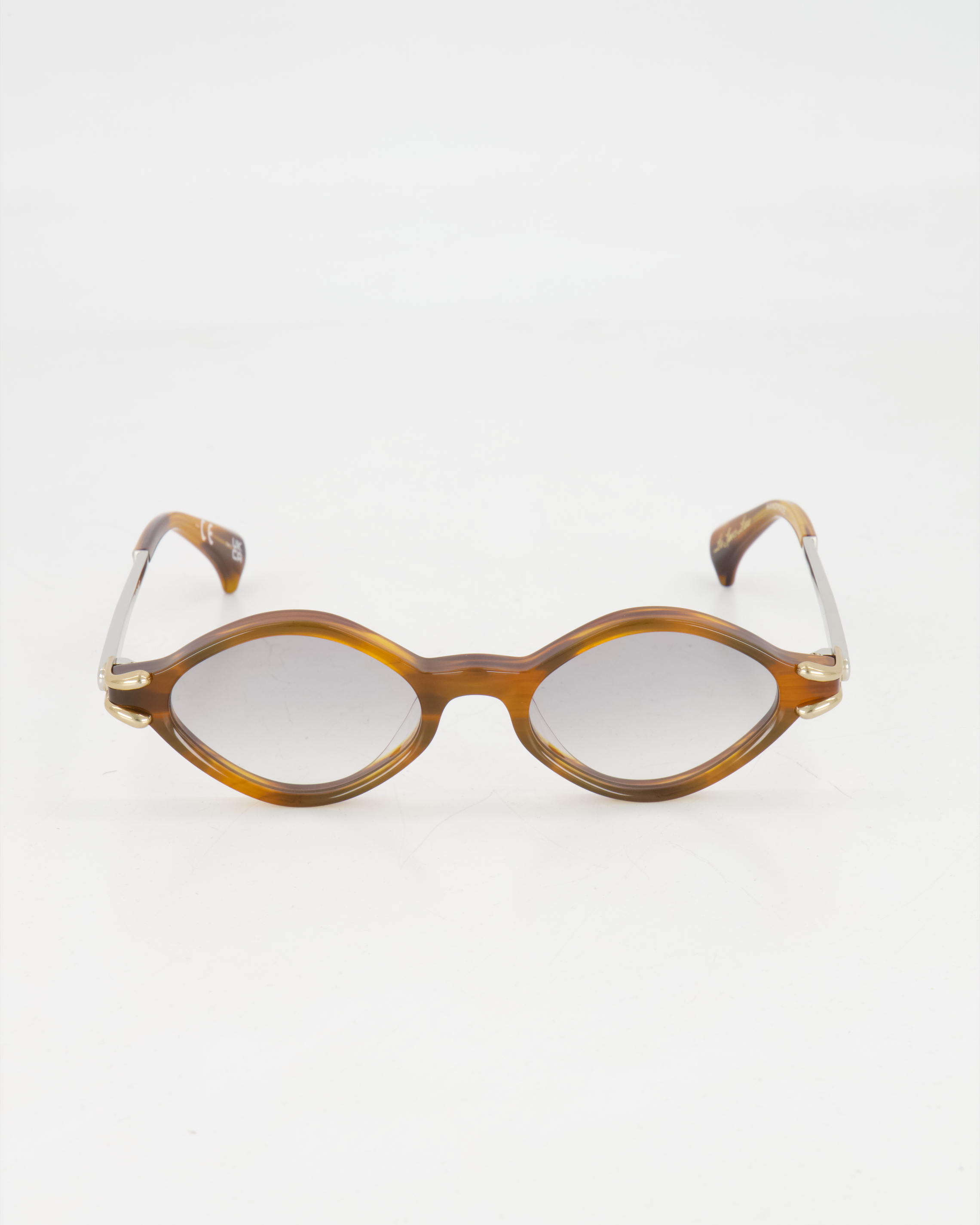 LE SPECS LUXE - MODERN OVAL ’NUMERO TRECE’ SUNGLASSES /TEAK