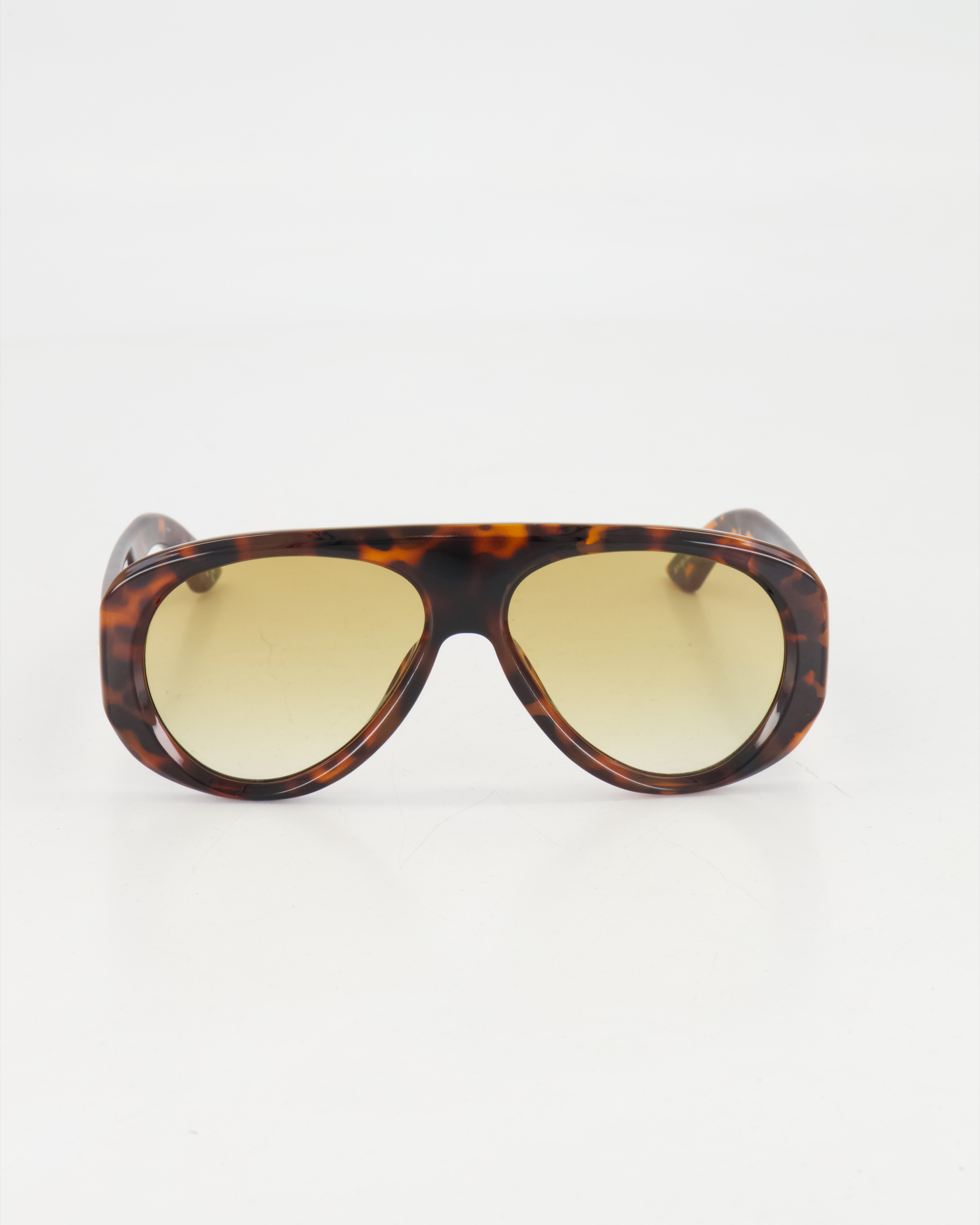 LE SPECS - OVERSIZED AVIATOR 'DREAM BOAT' SUNGLASSES /TORT