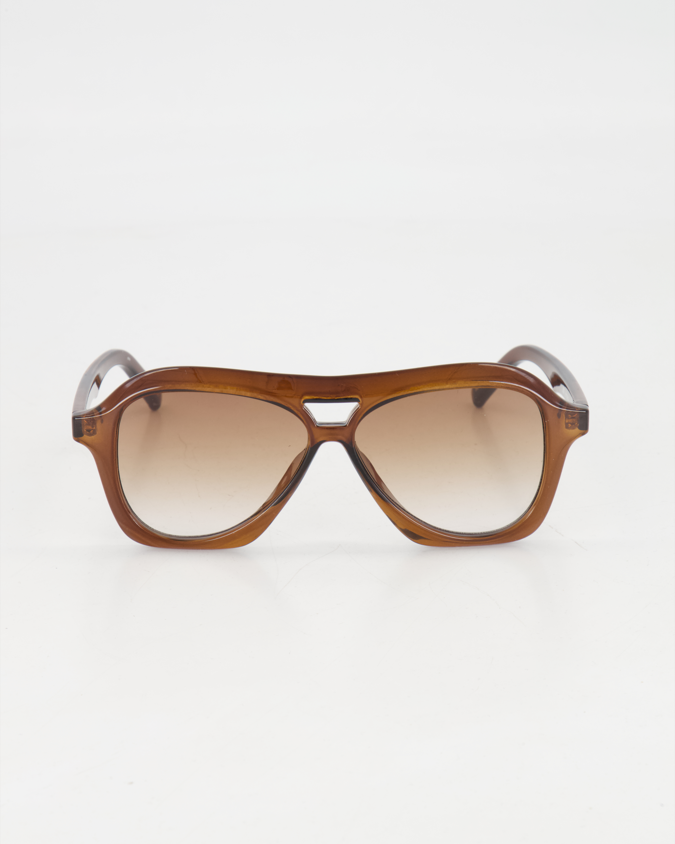 LE SPECS - BOLD AVIATOR ’DRIZZLE’ SUNGLASSES /COCOA