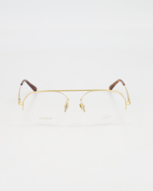 AM EYEWEAR - ’ALI’ TITANIUM OPTICAL GLASSES /GOLD