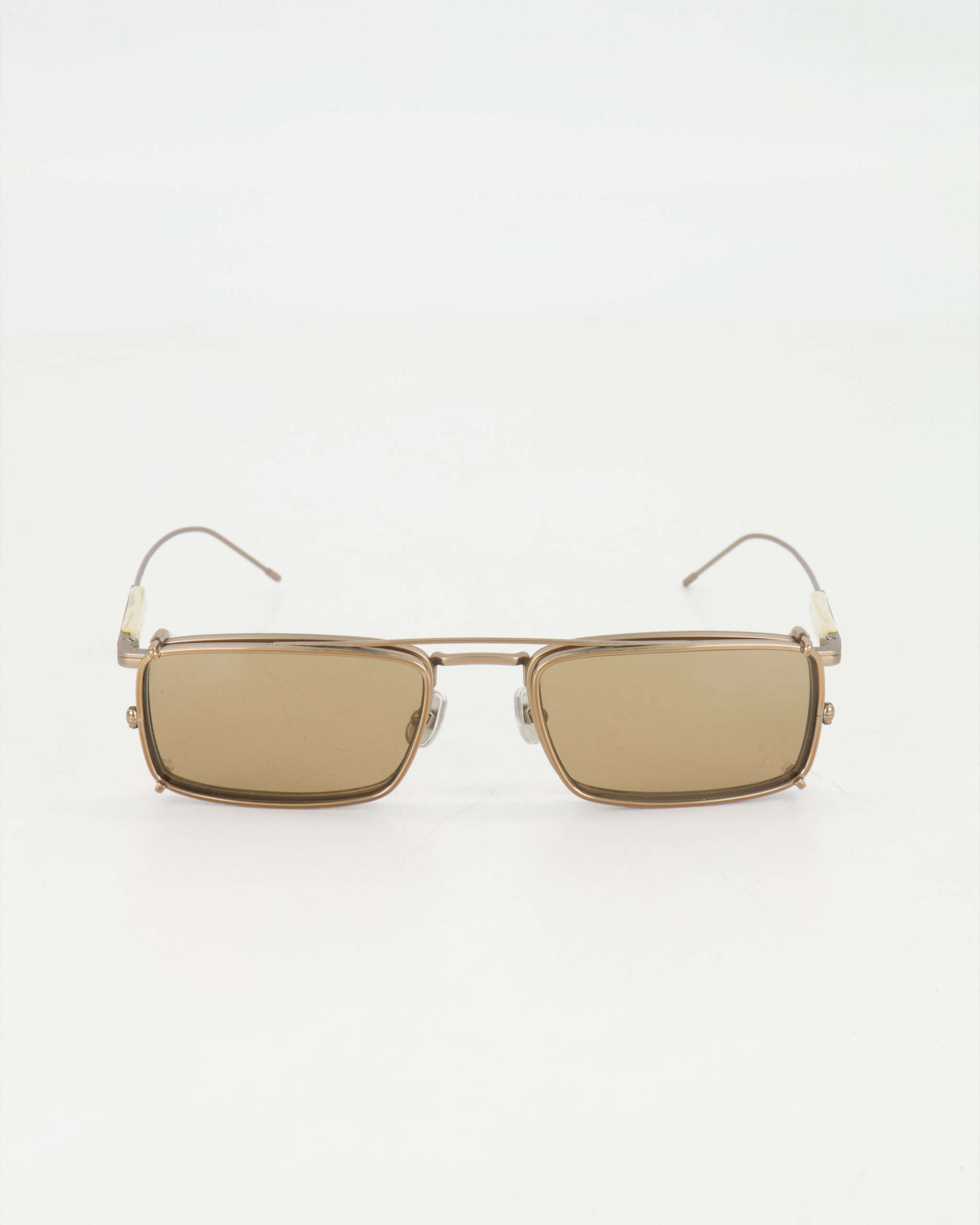 BRUNELLO CUCINELLI - PILOT OPTICAL EYEGLASSES WITH *CLIPON* /Oro rosa