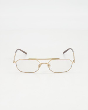 BRUNELLO CUCINELLI - GEOMETRIC PILOT OPTICAL EYEGLASSES /Oro lucido