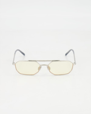 BRUNELLO CUCINELLI - GEOMETRIC PILOT OPTICAL EYEGLASSES /Argento lucido