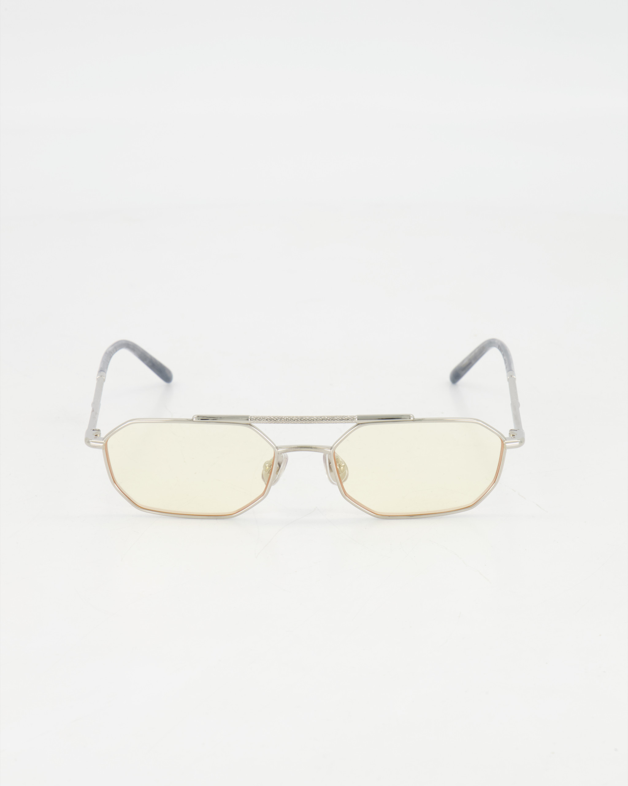 BRUNELLO CUCINELLI - GEOMETRIC PILOT OPTICAL EYEGLASSES /Argento lucido