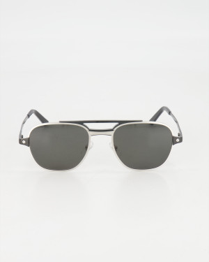 CARTIER - SANTOS AVIATOR SUNGLASSES *POLARIZED* /SILVER