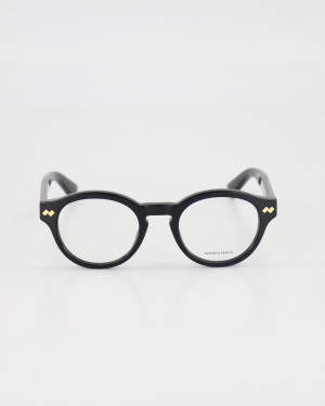 BOTTEGA VENETA - ROUND PANTHOS OPTICAL GLASSES /BLACK