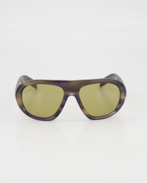 PRADA - BOLD MASK EYEGLASSES /STRIPED LAGOON
