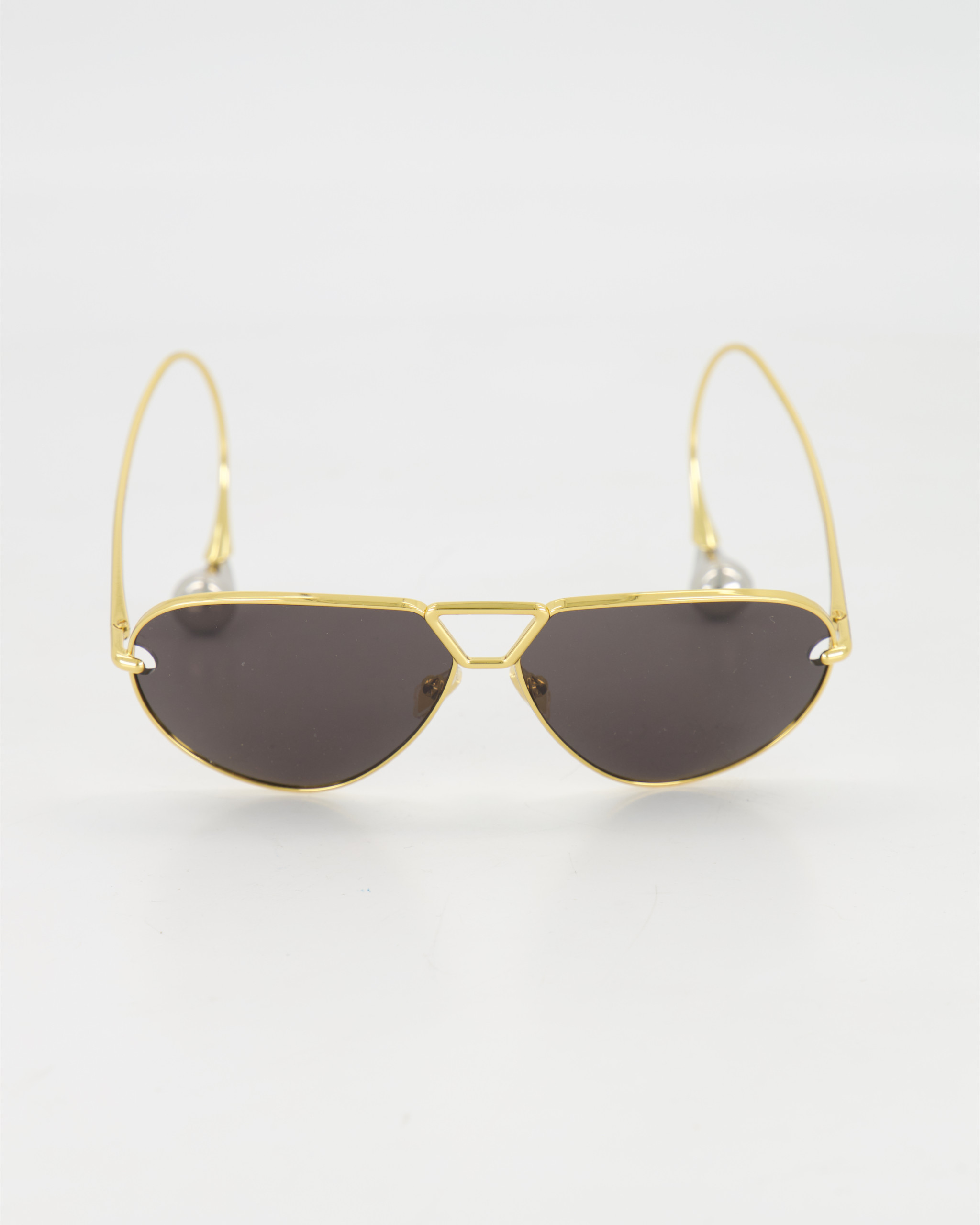 BOTTEGA VENETA - LUNETTES DE SOLEIL PILOTE OVERSIZE / OR