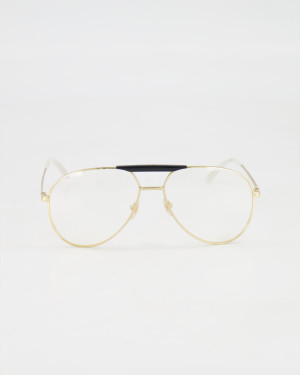 GUCCI - PILOT ’GG0242S’ EYEGLASSES /GOLD