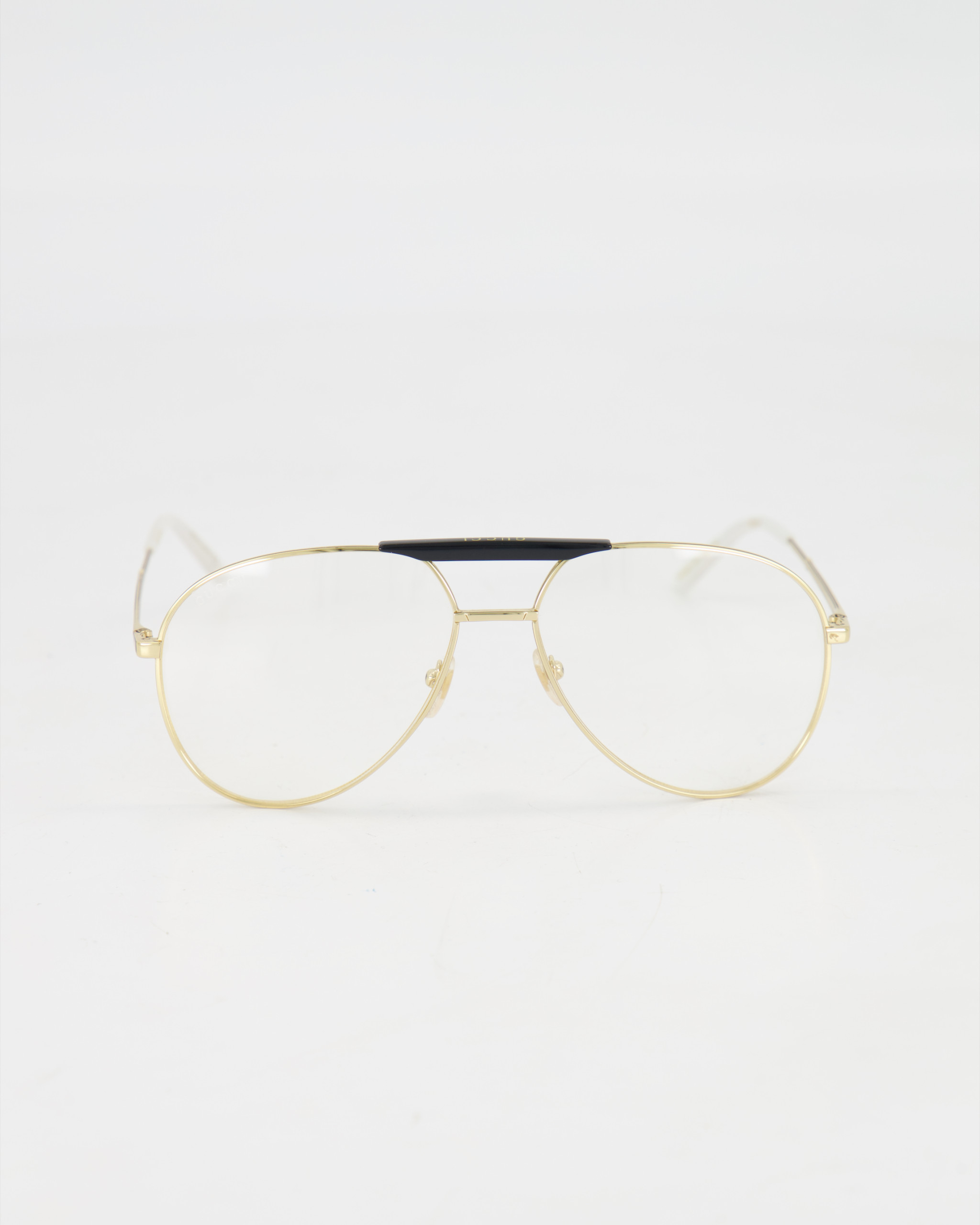 GUCCI - PILOT ’GG0242S’ EYEGLASSES /GOLD