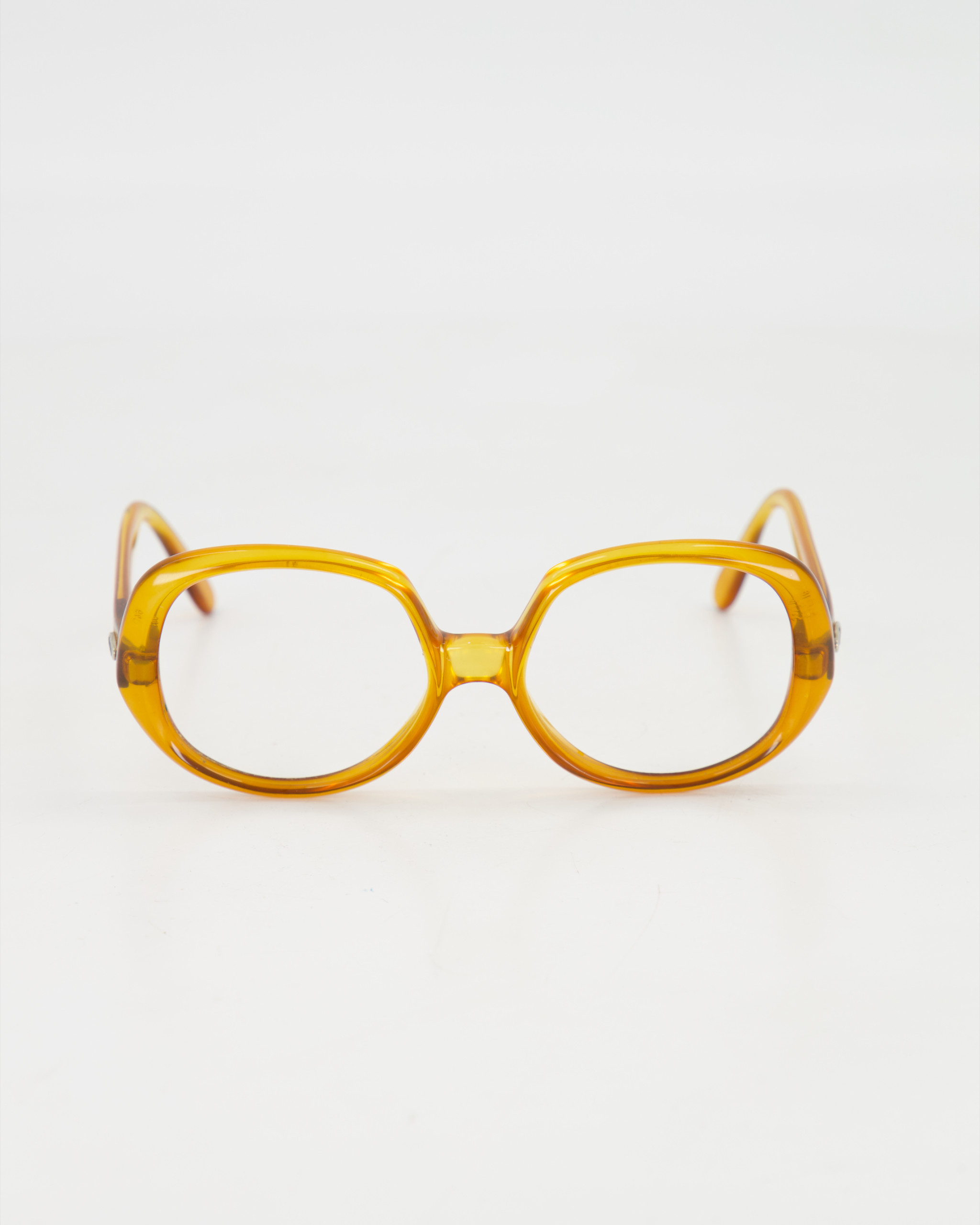 CHRISTIAN DIOR (VINTAGE) - 1970’s OPTYL EYEGLASSES /HONEY AMBER & COGNAC