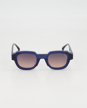 AM EYEWEAR - BOLD ROUND ‘VIK’ SUNGLASSES /INDIGO