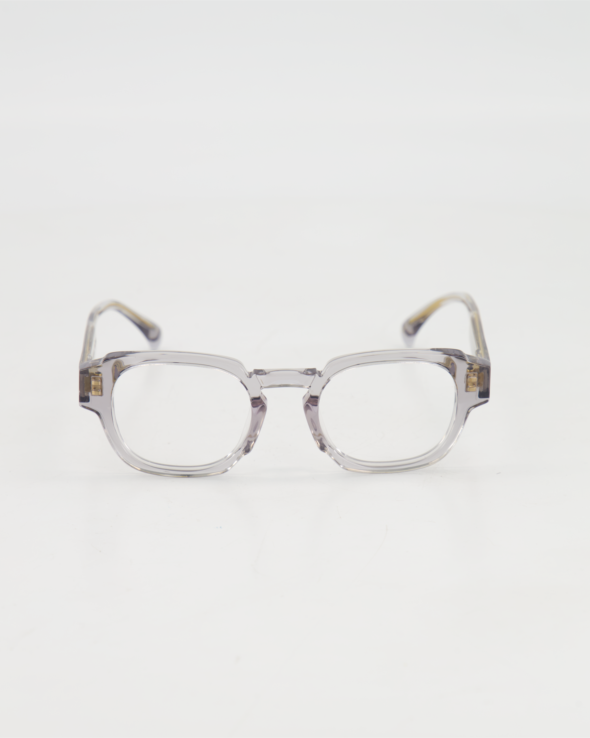AM EYEWEAR - BOLD ROUND ‘KEN WEST’ EYEGLASSES /GHOST