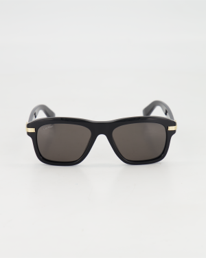CARTIER - BOLD SQUARED SUNGLASSES /BLACK