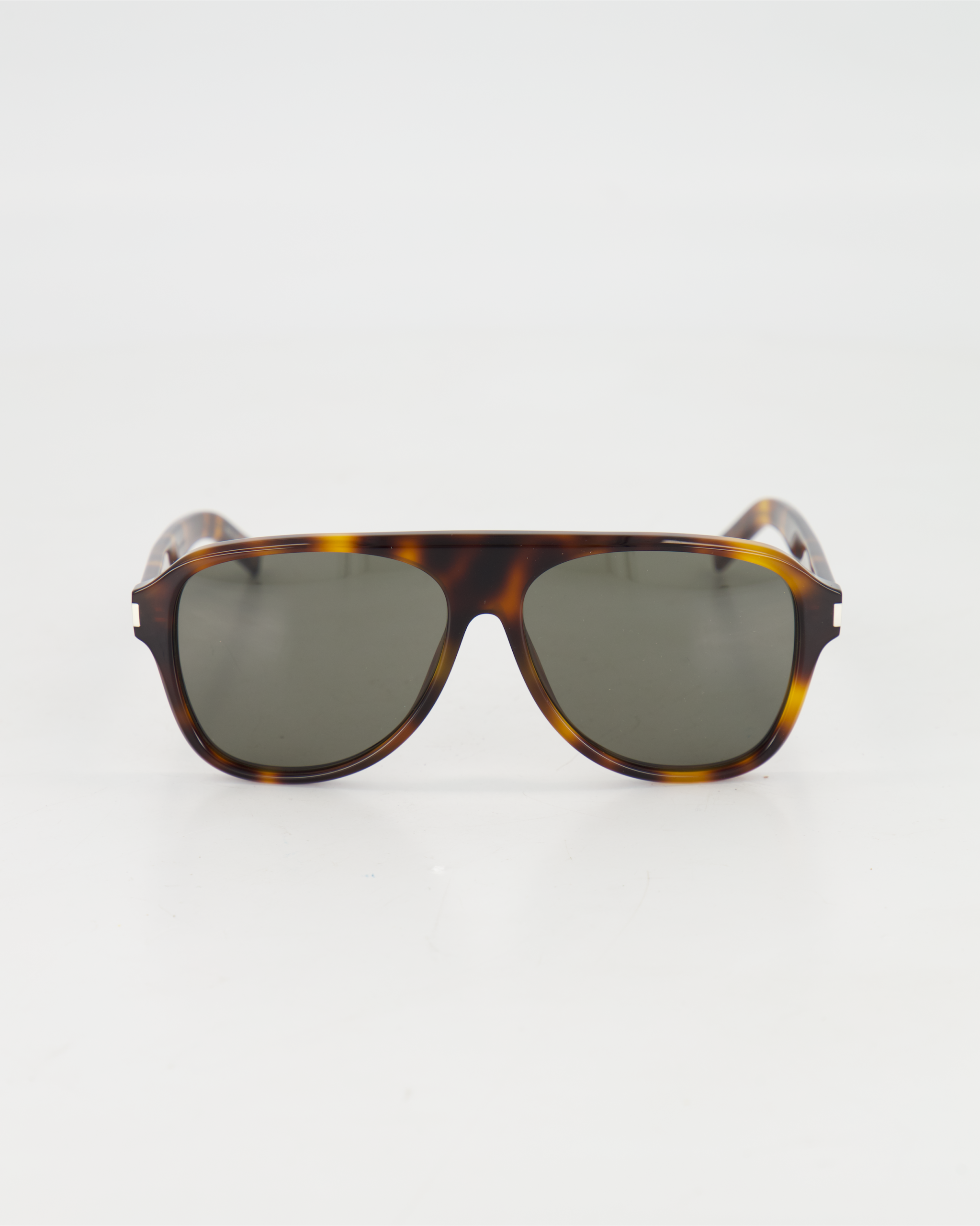 SAINT LAURENT - OVERSIZED PILOT SUNGLASSES / HAVANA