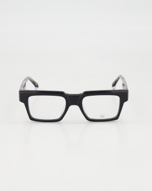 AM EYEWEAR - BOLD RECTANGLE ‘CAPTAIN COSBY’ EYEGLASSES /BLACK