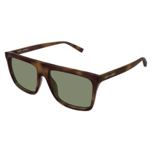 SAINT LAURENT - LIGHT SL 904-004 RECTANGLE SUNGLASSES /HAVANA