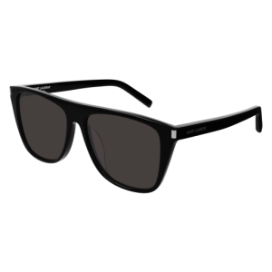 SAINT LAURENT - RECTANGLE ’SL 1/F-001’ SUNGLASSES /BLACK