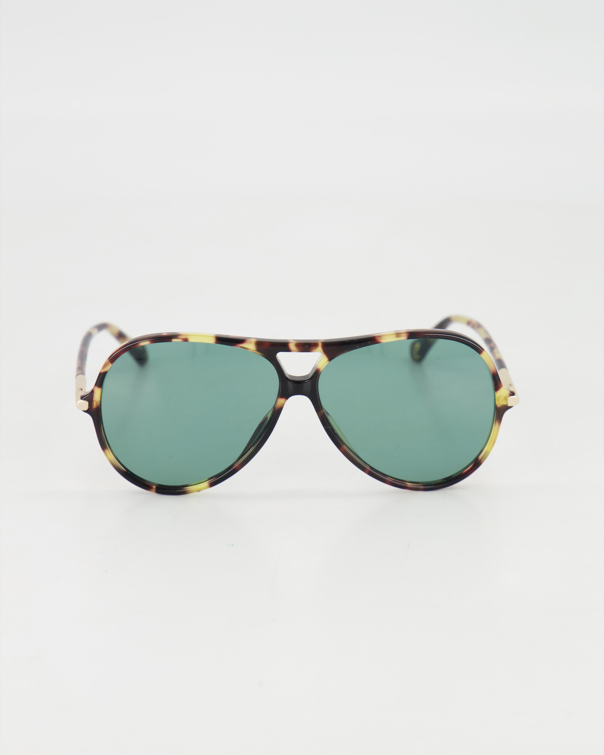 CHLOÉ - OVERSIZED PILOT SUNGLASSES /HAVANA GOLD
