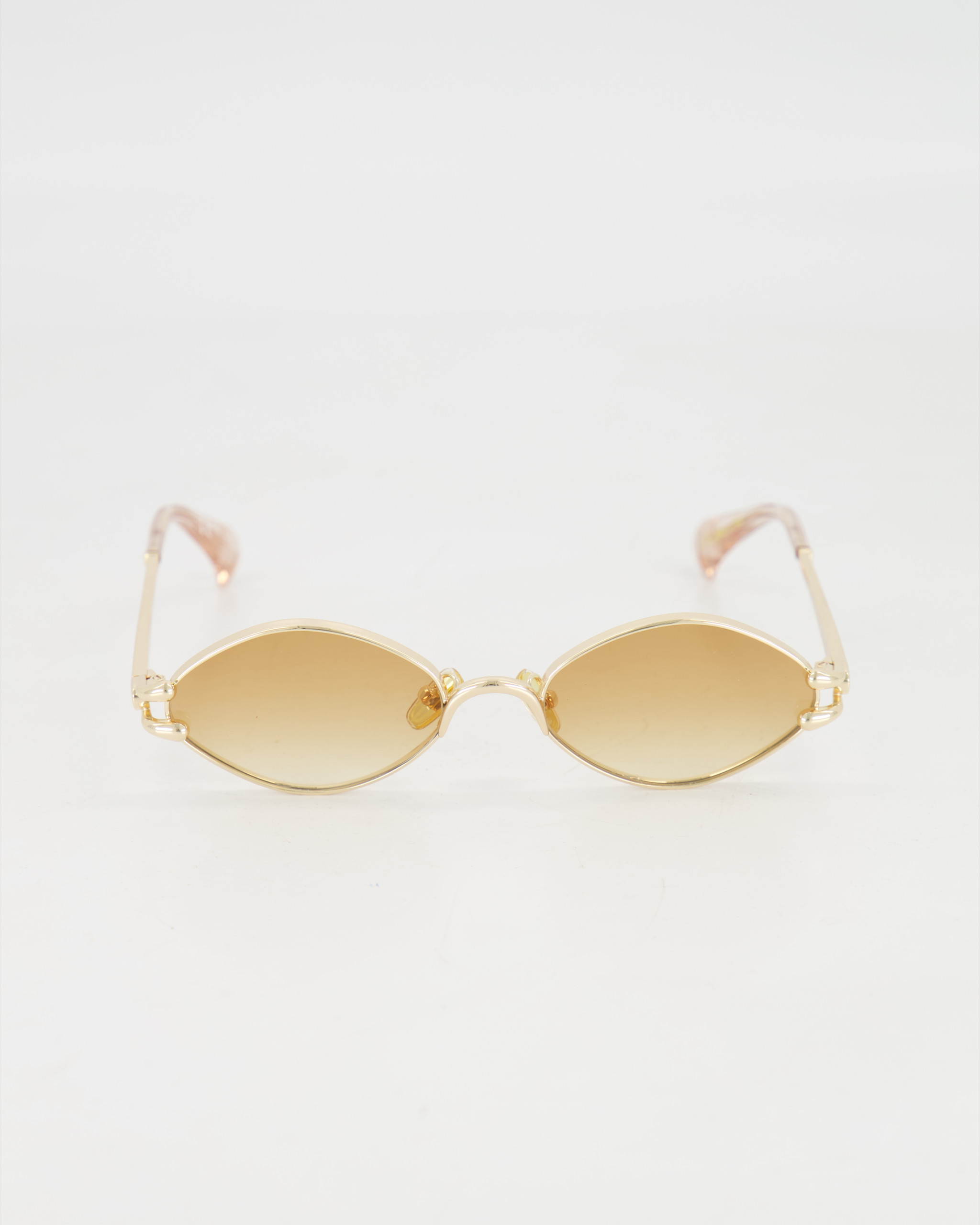 LE SPECS LUXE - MODERN OVAL ’NUMERO QUINCE’ SUNGLASSES /GOLD