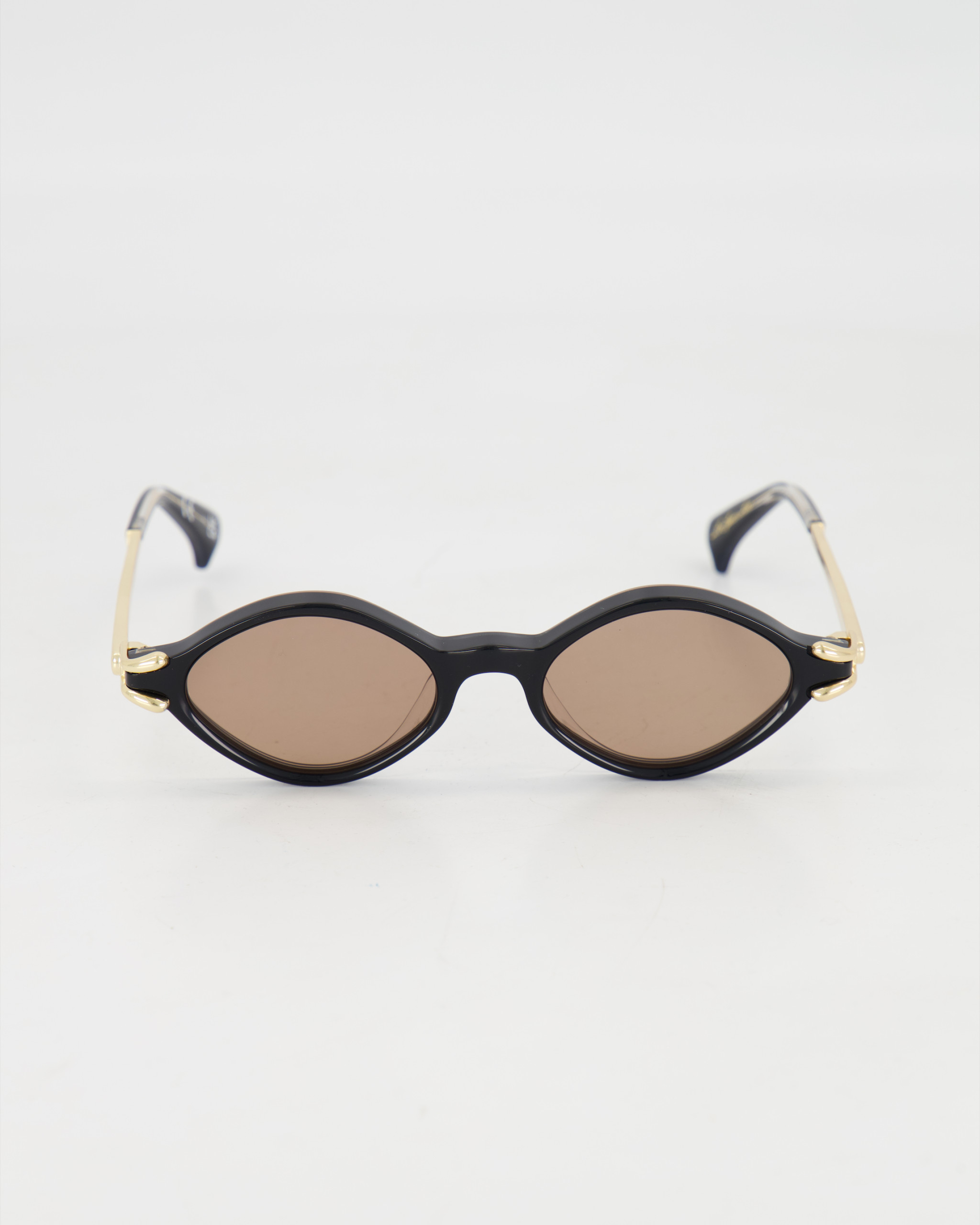 LE SPECS LUXE - MODERN OVAL ’NUMERO TRECE’ SUNGLASSES /OBSIDIAN BLACK