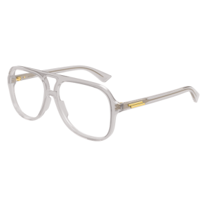 BOTTEGA VENETA - SLIM PILOT OPTICAL GLASSES /GRAY TRANSPARENT