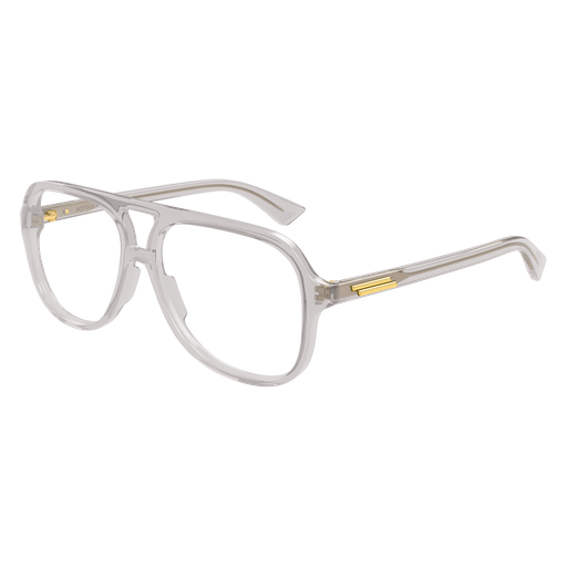 BOTTEGA VENETA - SLIM PILOT OPTICAL GLASSES /GRAY TRANSPARENT