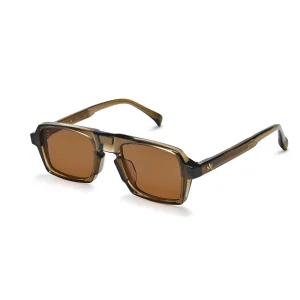 AM EYEWEAR - PILOT ‘LASON’ SUNGLASSES /KHAKI