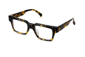 AM EYEWEAR - BOLD RECTANGLE ‘CAPTAIN COSBY’ EYEGLASSES /GENTS TORT