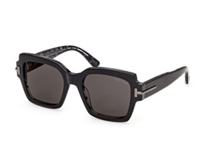 TOM FORD *ICON* - BOLD SQUARE SUNGLASSES /BLACK PEARL