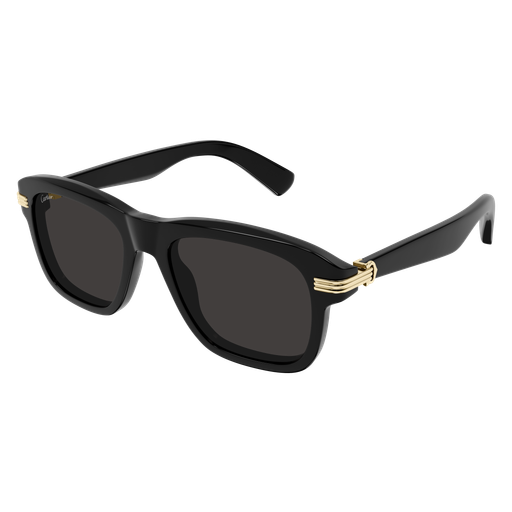 CARTIER - BOLD SQUARED SUNGLASSES /BLACK