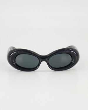 SAINT LAURENT - BOLD OVAL SUNGLASSES /BLACK