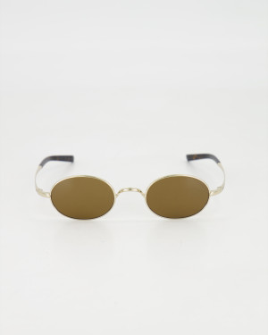 SAINT LAURENT - VINTAGE OVAL SUNGLASSES /GOLD