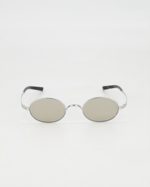 SAINT LAURENT - VINTAGE OVAL SUNGLASSES /SILVER